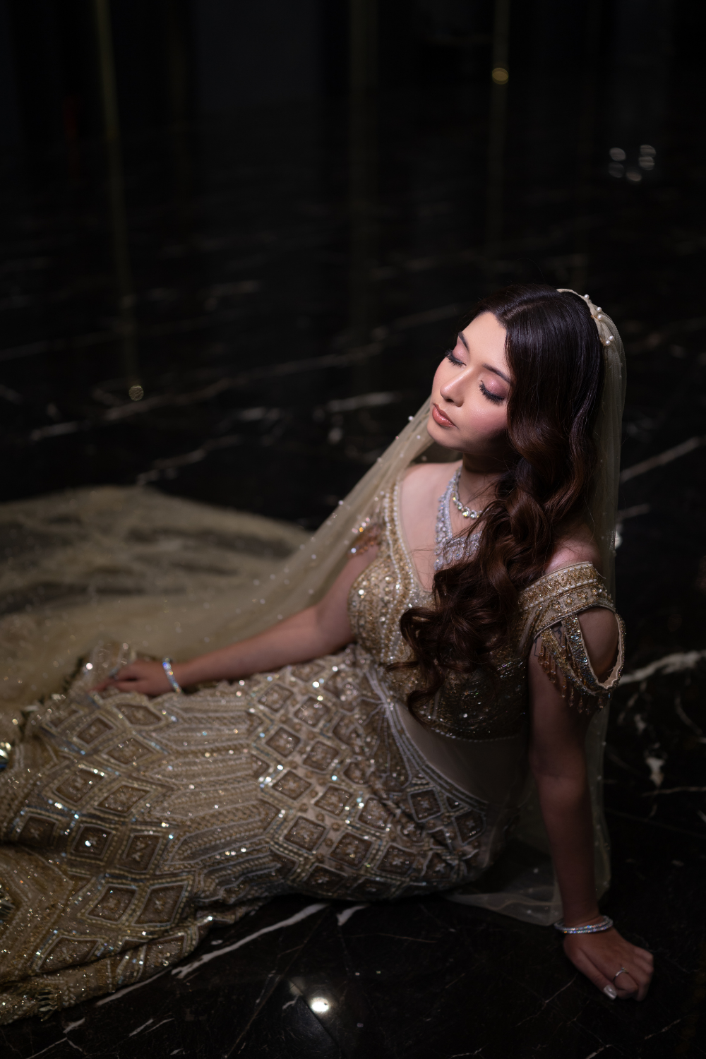 Champagne Royale Couture Fishcut Gown4