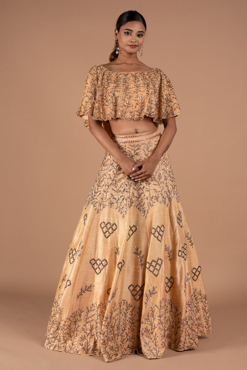 Off Shoulder Croptop And Skirt