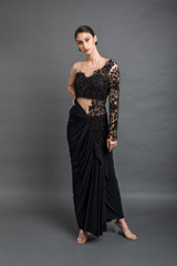 Black Side Draped Gown_DSC5026-Edit