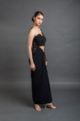 Black Side Draped Gown_DSC5038-Edit