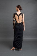 Black Side Draped Gown_DSC5049-Edit