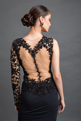 Black Side Draped Gown_DSC5050-Edit