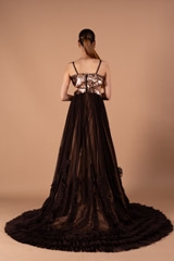 Ruffled Gown with Waist Cut OutsDSC01673