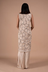 Beige Bustier Drape Skirt  JacketDSC08752