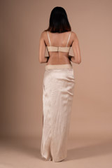 Beige Bustier Drape Skirt  JacketDSC08753