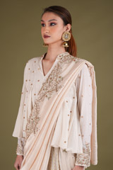 Foil Printed Top And Dhoti SetDSC03536