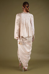 Foil Printed Top And Dhoti SetDSC03542