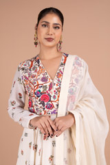 Ivory Printed Kalidar AnarkaliDSC07771