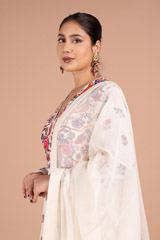 Ivory Printed Kalidar AnarkaliDSC07772