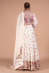Ivory Printed Kalidar AnarkaliDSC07781