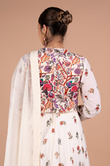 Ivory Printed Kalidar AnarkaliDSC07782
