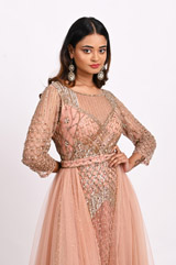 Dusty Pink Belted GownDSC_2990