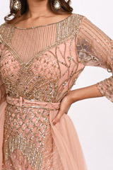 Dusty Pink Belted GownDSC_2992