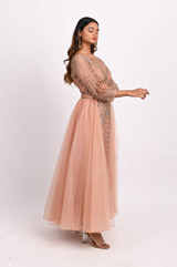 Dusty Pink Belted GownDSC_2996