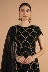 Black Embellished AnarkaliDSC00954