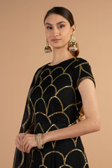 Black Embellished AnarkaliDSC00955