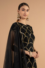 Black Embellished AnarkaliDSC00959
