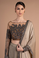 Gunmetal Hand Embellished Sharara SetDSC07394