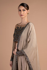 Gunmetal Hand Embellished Sharara SetDSC07395