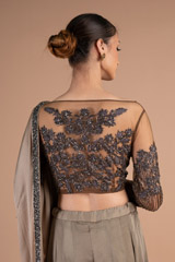 Gunmetal Hand Embellished Sharara SetDSC07430