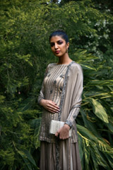 Grey Line Embroidery Sharara Set_DSC4466