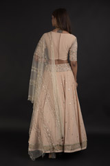 Beige Butis Lehenga_DTR0014