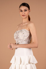 Net Bustier with Ruffled SkirtDSC00923