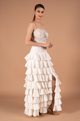 Net Bustier with Ruffled SkirtDSC00925