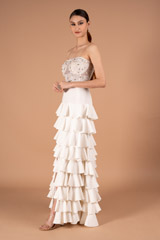 Net Bustier with Ruffled SkirtDSC00926