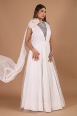 Baby Pink Crepe GownIMG_9431