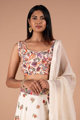 Ivory Embroidered LehengaDSC00258