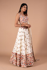 Ivory Embroidered LehengaDSC00264