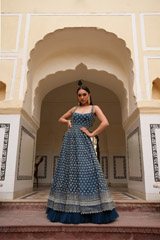 Blue Backless GownDSC05423