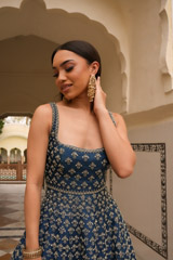 Blue Backless GownDSC05432