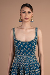 Blue Backless GownDSC07326