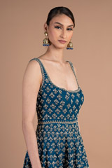 Blue Backless GownDSC07329