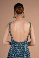 Blue Backless GownDSC07336