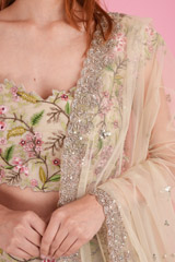 Ivory Floral Embroidered LehengaDSC00760