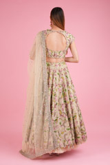 Ivory Floral Embroidered LehengaDSC00766