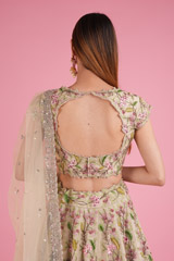 Ivory Floral Embroidered LehengaDSC00767