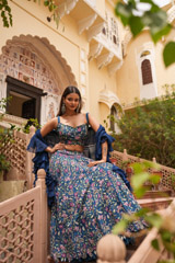 Floral Thread Embroidered LehengaDSC06197