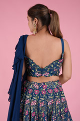 Floral Thread Embroidered LehengaDSC07610