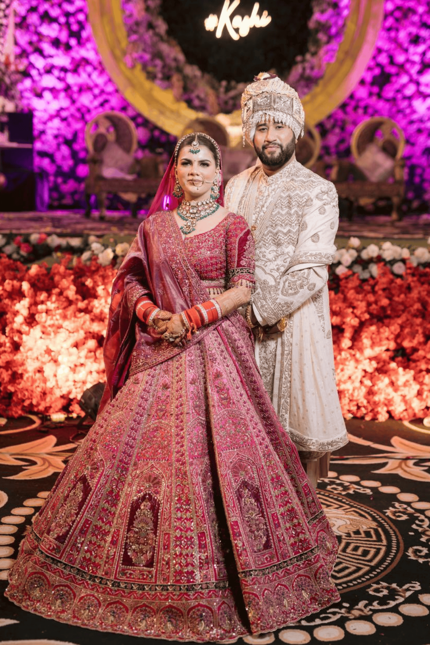 Shades Of Pink Bridal Lehenga With Resham Embroidery And Zari Work3