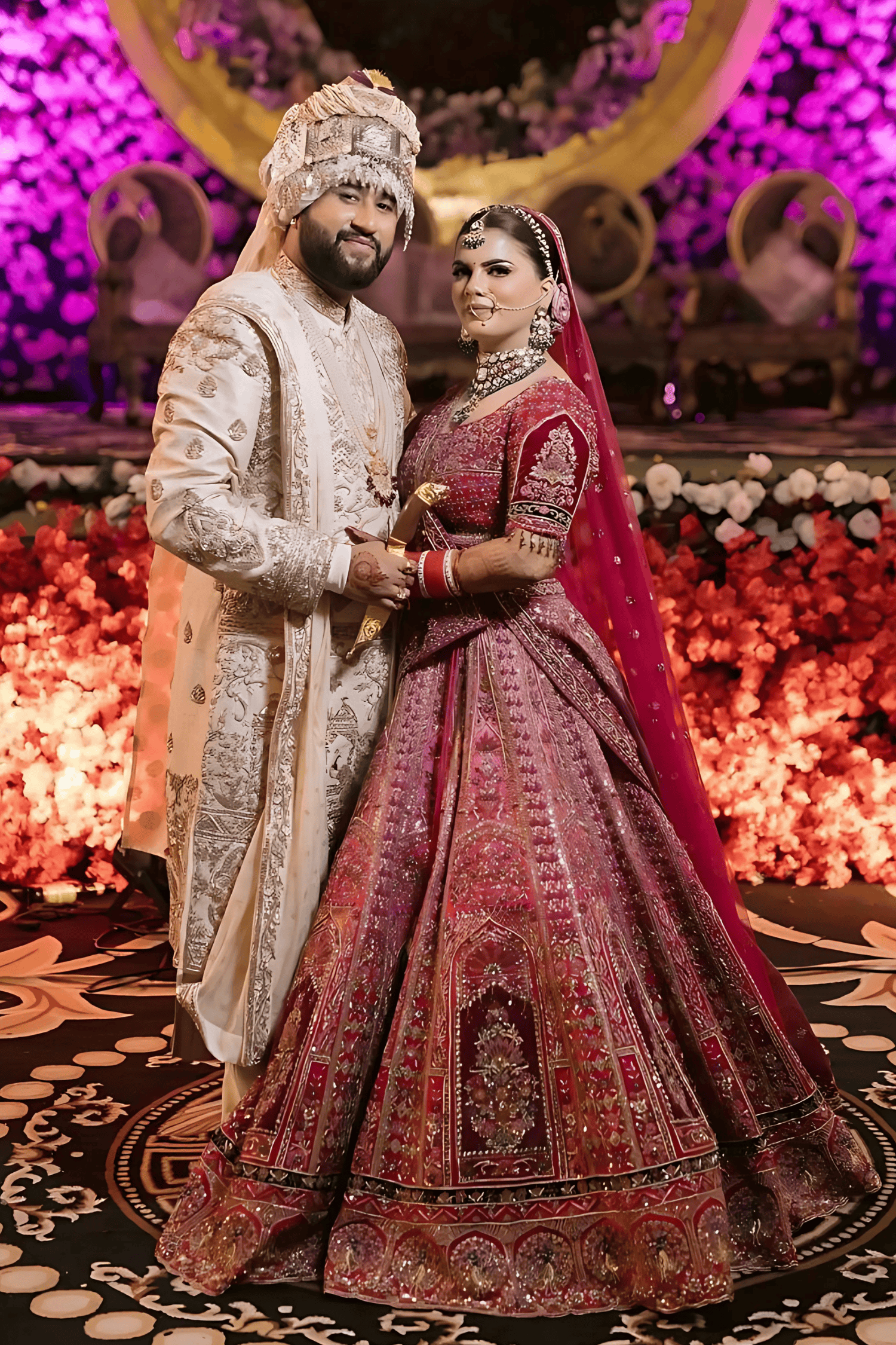 Shades Of Pink Bridal Lehenga With Resham Embroidery And Zari Work5