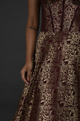 Red Brocade Gown_DSC5908